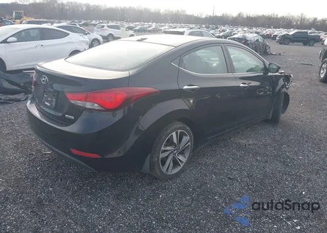 2014 Hyundai Elantra Limited from USA, damaged, VIN KMHDH4AE4EU107527
